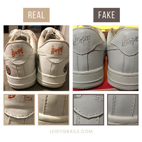 how to tell if bapes are fake shoes|bape tag legit check.